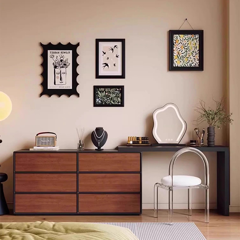 Home Essentials Bathroom Storage - Schminktisch Schwarz Groß Vestidores Wohnmöbel Europäischer