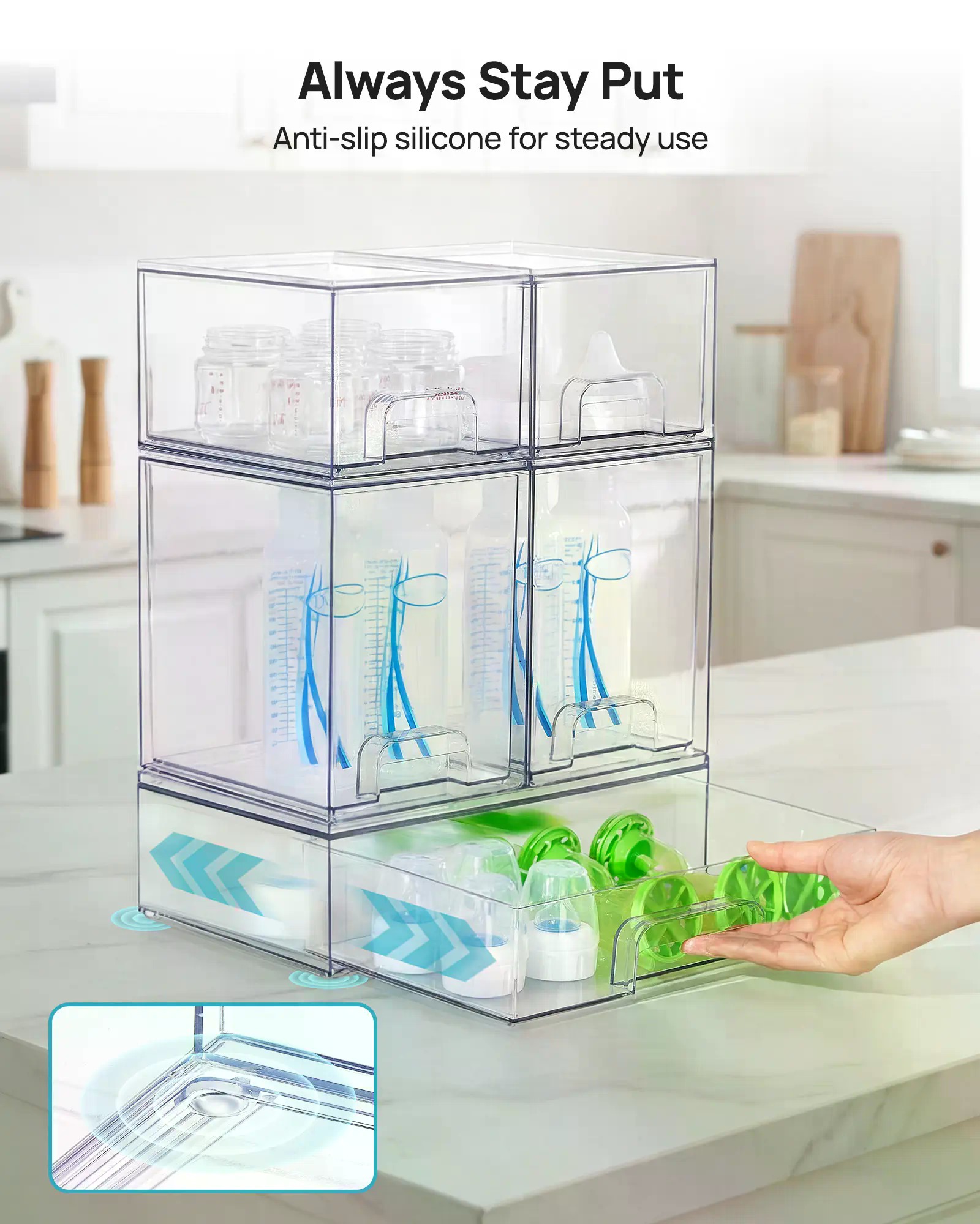 5/8er-Pack stapelbare Aufbewah – Home Bathroom Organizer Bewertung und Preis